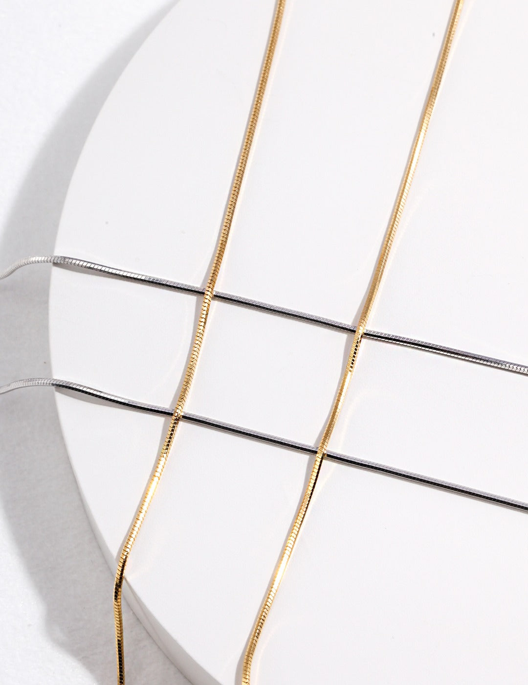 Elegant Sterling Silver Snake Chain Necklace