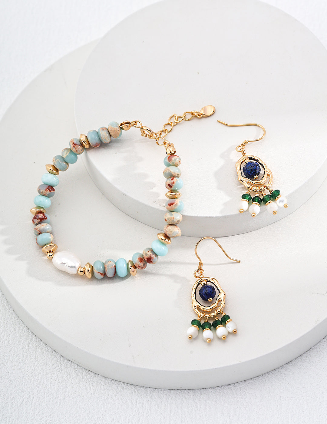 Healing: Spiritual Turquoise Pearl Bracelet
